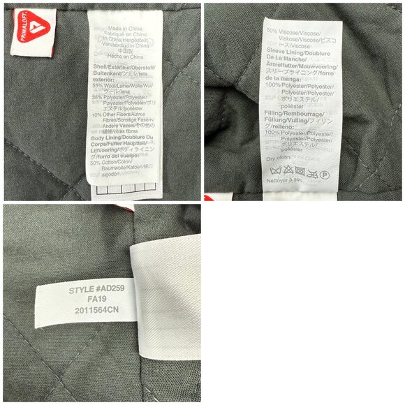 Wallace & Barnes Jacket Mens Small S Navy Blue Bomber Wool Quilted Lined J Crew - Picture 7 of 8